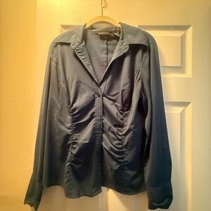New York & Company Blue Blouse